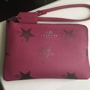Authentic Coach Pink Star Canyon Print Wallet